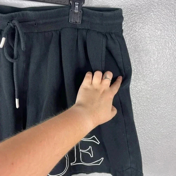 True Religion Men’s Basketball Fleece Shorts Black Y2K 2XL Pull On Drawstring - Picture 5 of 9